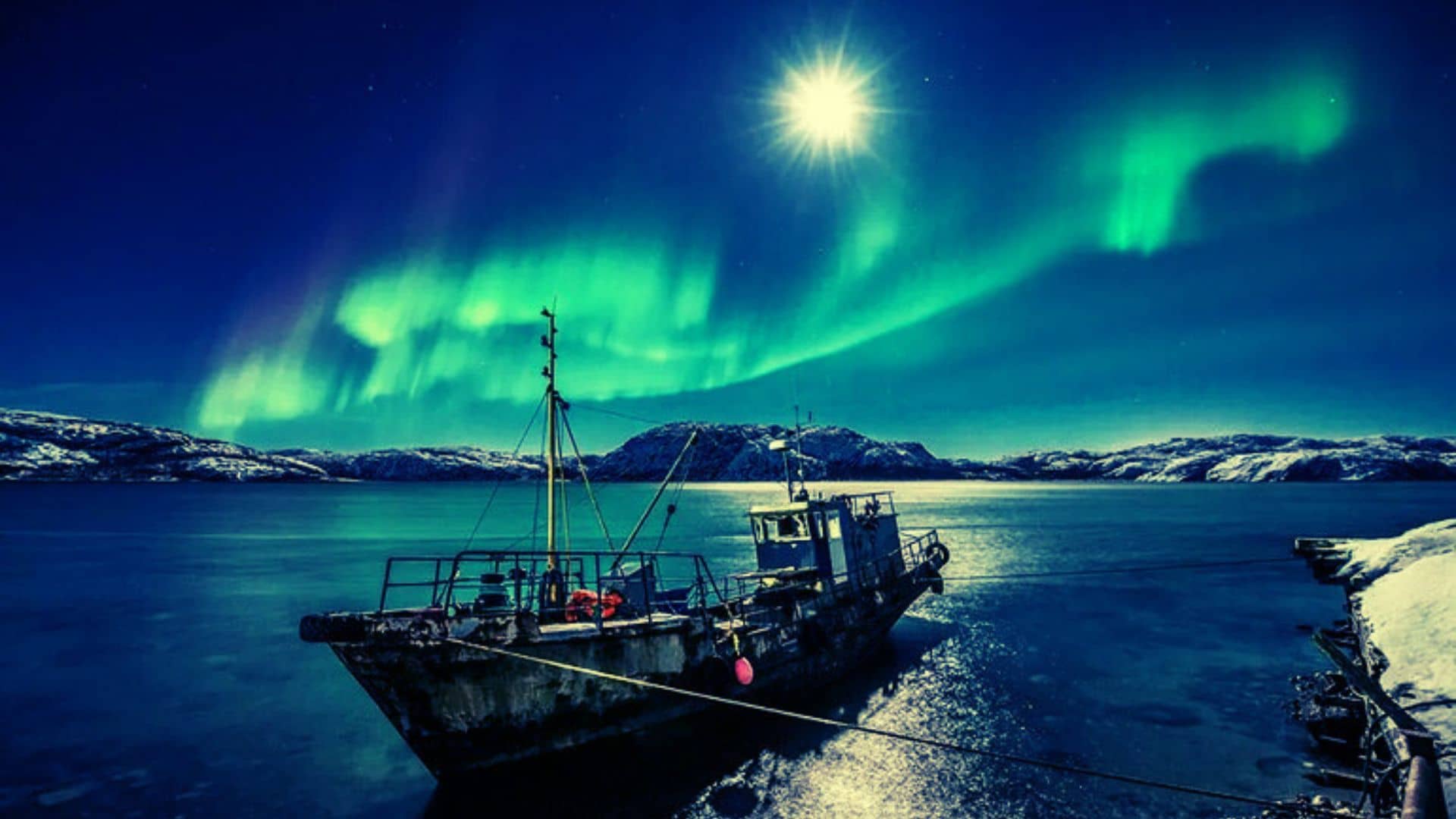 شفق قطبی در روسیه