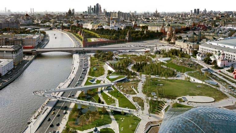 پنج مکان رایگان مسکو